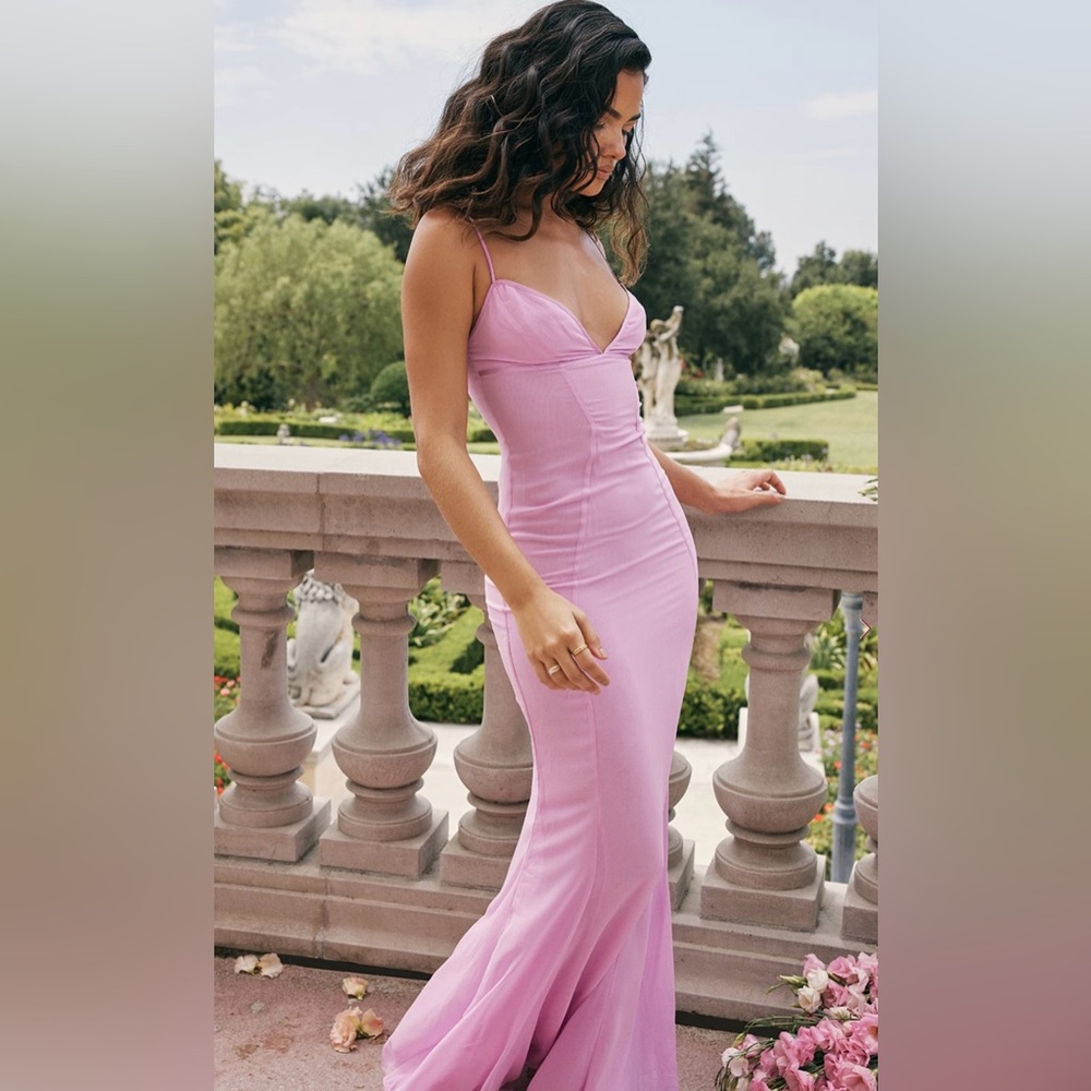 HOUSE OF CB - Loren Pink Maxi Dress